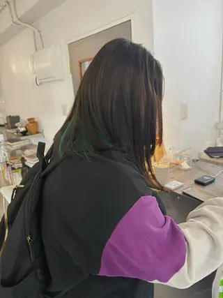 ミディアム カラー オト/レイヤー/ Wカラー/メンズのヘアスタイル