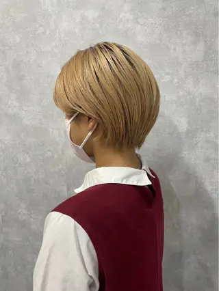 ショート カラー C'LD Hair Produce【シールドヘアープロデュース】所属・シールドヘアー/那覇 /縮毛矯正/ブリーチのヘアスタイル