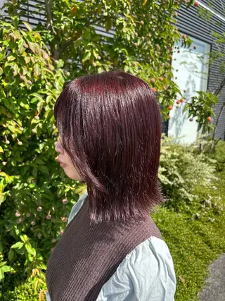 ミディアム カラー 畠中 望来のヘアスタイル