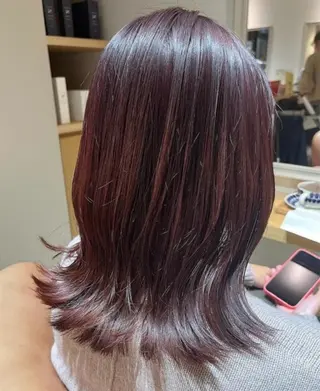 ミディアム 古川 永遠のヘアスタイル