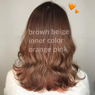 セミロング カラー knock【ノック】所属・烏丸韓国ヘア🇰🇷 ayaka🎀のヘアスタイル