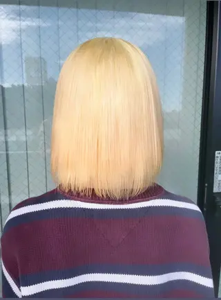 ミディアム カラー 暖色カラー🍒 ケアブリーチ/akiのヘアスタイル