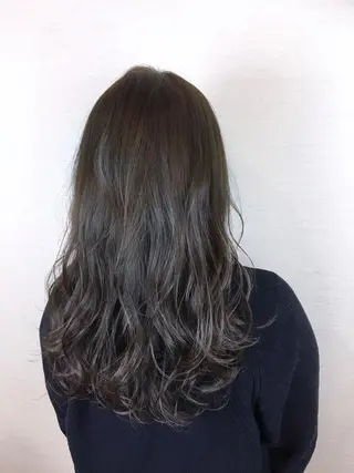 セミロング ブリーチなしダブル/ レイヤーカット 小棹のヘアスタイル