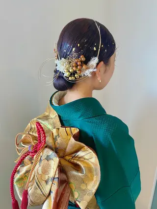 セミロング ヘアアレンジ 中島 さなえのヘアスタイル