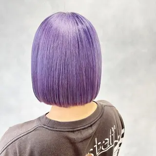 ミディアム カラー レイヤーブリーチ特化 ホワイト専門/岸のヘアスタイル