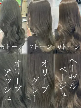 ロング カラー 心斎橋/ブリーチなし 髪質改善/レイヤーのヘアスタイル