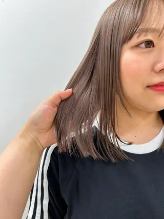 ミディアム カラー ヘアアレンジ ✨chiakiのヘアスタイル