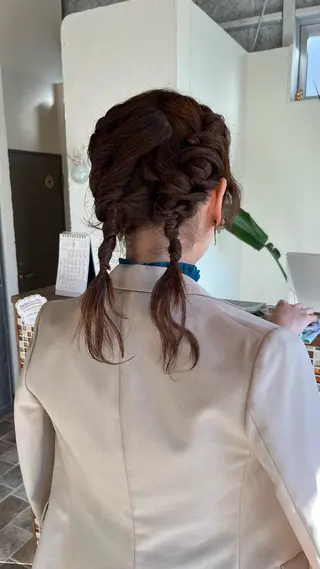 ロング ヘアアレンジ 中村 友香のヘアスタイル