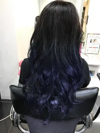 ロング カラー 関口 友行のヘアスタイル