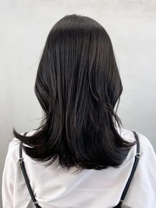 セミロング ヘアアレンジ パーマ カラー ITbyALBUM 八王子店のヘアスタイル