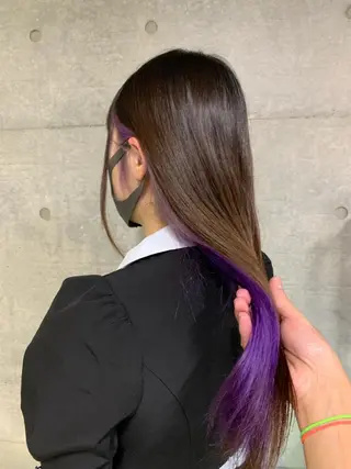 ミディアム カラー メンズ THE./ブリーチ 透感カラー/髪質改善のヘアスタイル