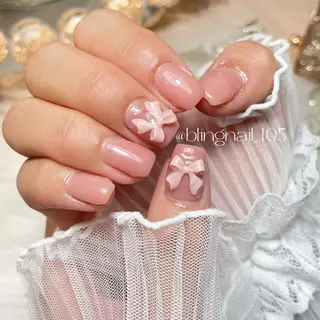 ネイル 23時まで❤︎韓国、 ワンホンネイルのネイルデザイン