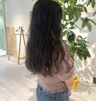 ロング パーマ シェアサロンコネクト所属・Chiho/ 博多/パーマ/ボブのヘアスタイル