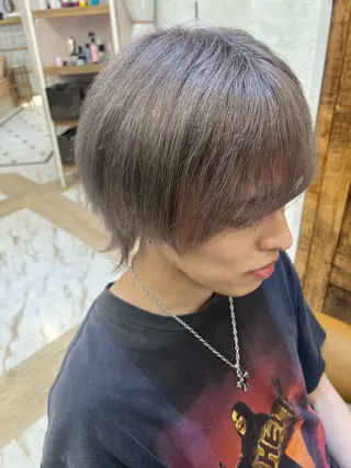 カラー メンズ 縮毛矯正/ブリーチ なしダブルカラー輝希のヘアスタイル