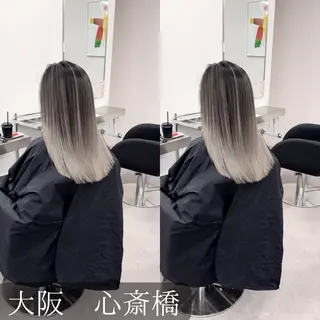 セミロング カラー hair &eye LAWE.店長のヘアスタイル