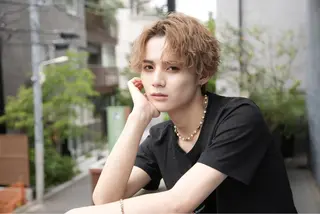 ミディアム カラー パーマ メンズ シースルーマッシュ/ メンズ/KYOHEIのヘアスタイル