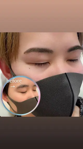 メンズ アイブロウ 森 奈菜のマツエク・マツパデザイン