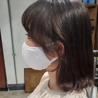 ミディアム 韓国レイヤー suzuのヘアスタイル