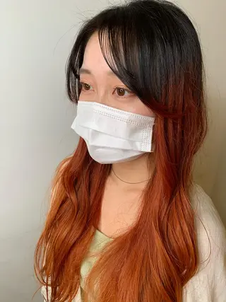 ロング カラー 【ロングウルフカット 姫カット】伊藤裕哉のヘアスタイル