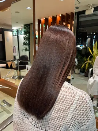 セミロング カラー 大野 桃果のヘアスタイル