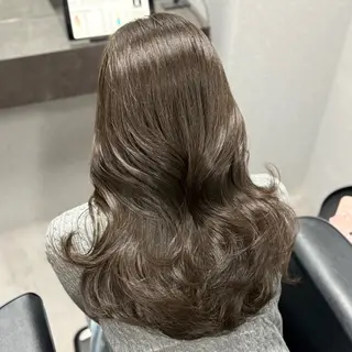 ロング カラー ブリーチなしカラー I 髪質改善Ⅰたつやのヘアスタイル