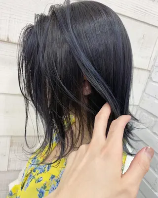 ミディアム カラー ブリーチダブルカラー 【koide】のヘアスタイル
