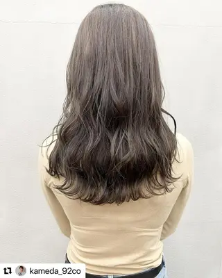 セミロング 亀田 泰生のヘアスタイル