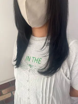 セミロング カラー ボブ🍊暖色カラー 浅草【Bob美容師】のヘアスタイル