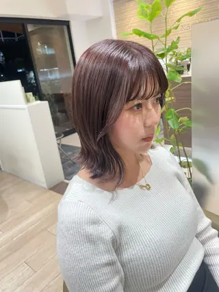 ミディアム カラー 🪻ダブルカラー /透明感カラーRioのヘアスタイル