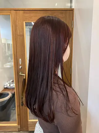 ロング カラー 鈴木 三保のヘアスタイル