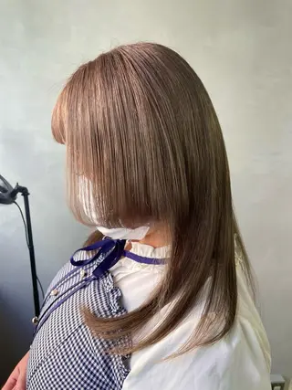 セミロング カラー 👾TAMURA MAAYA👾のヘアスタイル