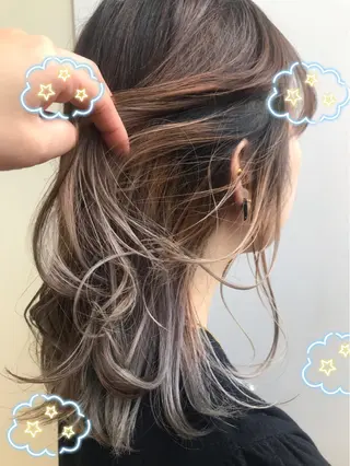 ミディアム カラー EMANON新宿東口所属・新宿駅近♡個室 ♡関口三都季🌜のヘアスタイル