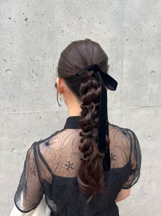 ヘアアレンジ なかじま ささらのヘアスタイル