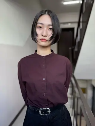 ショート オカモト ミユウのヘアスタイル