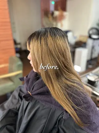 ロング カラー インナーカラー指名 No.1菊池柊真のヘアスタイル