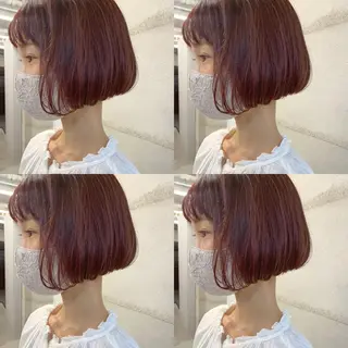 ショート カラー 透明感/オリーブ/ グレージュ/YUKAのヘアスタイル