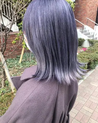 ミディアム 💎【髪質改善カラー 艶髪×縮毛矯正】💎のヘアスタイル