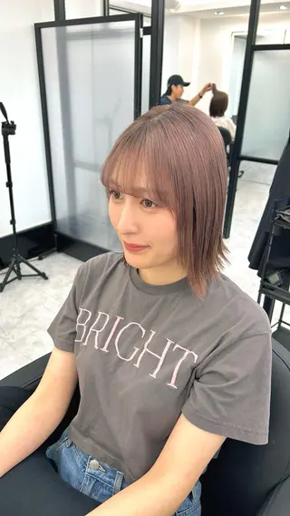 ミディアム F.所属・miku 🍑髪質改善サロンのヘアスタイル
