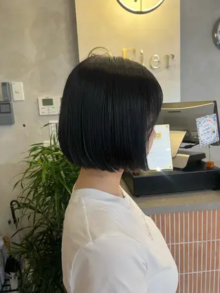 ショート カラー 梅田/似合わせボブ /顔周り/RINKAのヘアスタイル