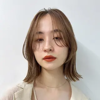 ミディアム 🫧レイヤー/暖色 /ベージュMAI🫧のヘアスタイル