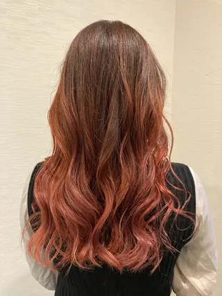 ロング カラー 髪質改善/縮毛矯正/ 超高濃度水素ケアのヘアスタイル