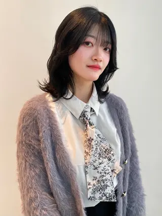 ミディアム カラー mai / linoah˚✧のヘアスタイル