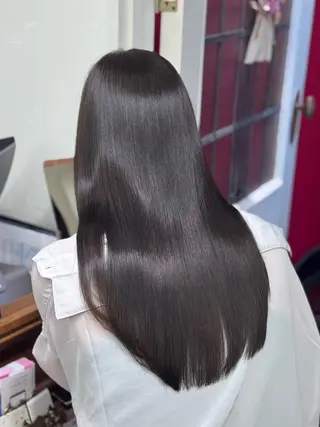 ロング 渋谷/原宿 カラー× トリートメント ｻﾜのヘアスタイル