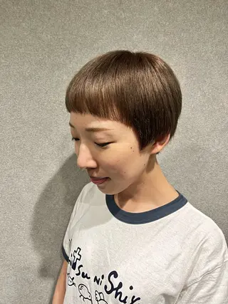 ショート 髪質改善⚡️カラー 🍀武久 誠🍀のヘアスタイル