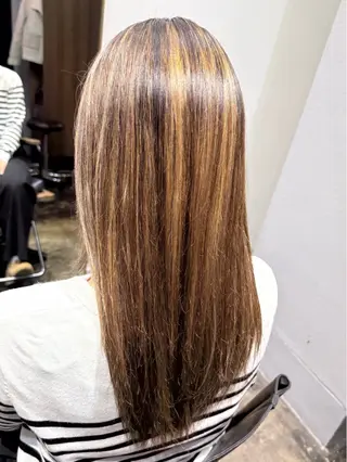 ロング カラー 透明感カラー/パーマ 🌀アオノのヘアスタイル