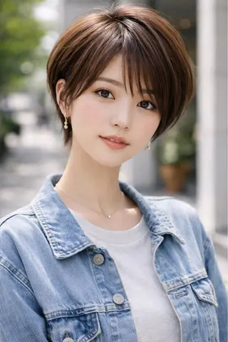 ショート カラー 村松滉太/ レイヤーカットのヘアスタイル