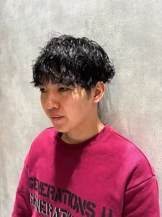 ショート パーマ メンズ 宮嶋 勇輔のヘアスタイル