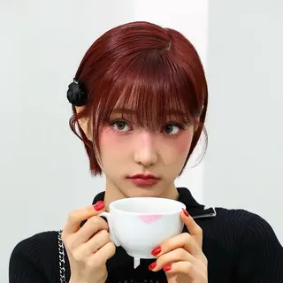 ショート ワンホンパーマ/ 菜月のヘアスタイル