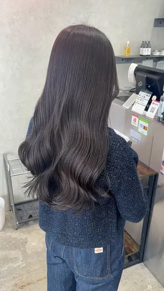 ロング カラー 🪽髪質改善ストレー ト🤍美羽🤍のヘアスタイル