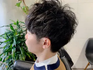 ショート メンズパーマ shell 宮下のヘアスタイル